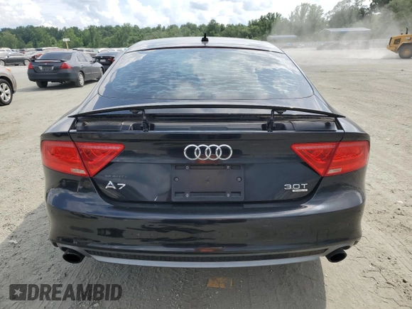 2012 Audi A7 Prestige with VIN WAU2GAFC6CN140635, listed as a Copart auction lot 61007245 with 156,190 mi miles and Clean title. Bid and sale history available at DreamBid. Image 6.