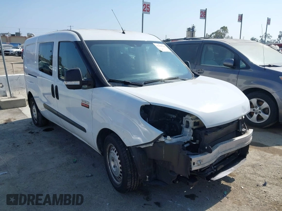 2019 Ram ProMaster City Cargo Tradesman z VIN ZFBHRFAB4K6N81095, wystawiony jako IAAI lot #42350761 z przebiegiem 93 324 mil mil oraz . Historia ofert i sprzedaży dostępna na DreamBid. Obrazek 1.