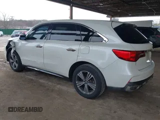 2017 Acura MDX with VIN 5FRYD4H39HB016948, listed as a IAAI auction lot 41886584 with 100,853 mi miles. Bid and sale history available at carsss.com. Image 3.