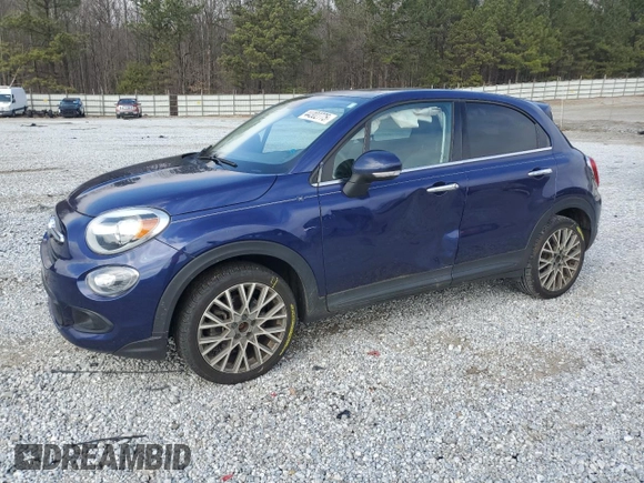2018 FIAT 500X Lounge with VIN ZFBCFXDBXJP716061, listed as a Copart auction lot 44302775 with 68,128 mi miles and Salvage title. Bid and sale history available at DreamBid. Image 1.