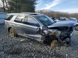 2021 GMC Yukon SLT with VIN 1GKS2BKD5MR203924, listed as a Copart auction lot 46056185 with 0 mi miles and Salvage Title. Bid and sale history available at carsss.com. Image 4.