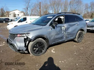 2023 Kia Sorento X-Line S with VIN 5XYRLDLCXPG189093, listed as a Copart auction lot 42477735 with 60,702 mi miles and Salvage Title. Bid and sale history available at carsss.com. Image 1.