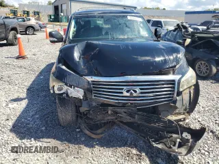 2011 Infiniti QX56 7-passenger with VIN JN8AZ2NE7B9006858, listed as a Copart auction lot 72564294 with 207,325 mi miles and Salvage Title. Bid and sale history available at carsss.com. Image 5.