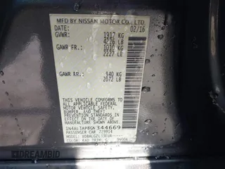 2016 Nissan Altima S with VIN 1N4AL3AP8GN344669, listed as a IAAI auction lot 41904503 with 152,899 mi miles and . Bid and sale history available at carsss.com. Image 9.