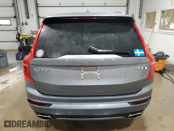 2019 Volvo XC90 R-Design with VIN YV4A22PM4K1490312, listed as a Copart auction lot 43811195 with 38,303 mi miles and Salvage Title. Bid and sale history available at carsss.com. Image 6.
