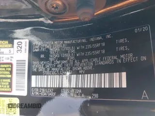 2020 Toyota Sienna XLE z VIN 5TDDZ3DC7LS244873, wystawiony jako IAAI lot #41941263 z przebiegiem 93 545 mil mil oraz . Historia ofert i sprzedaży dostępna na DreamBid. Obrazek 9.