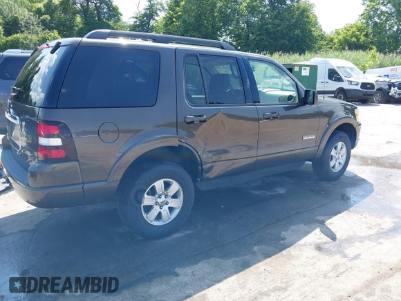 2008 Ford Explorer XLT with VIN 1FMEU73E08UA26690, listed as a IAAI auction lot 42587625 with 82,846 mi miles and . Bid and sale history available at DreamBid. Image 4.