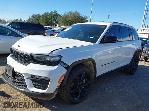 2023 Jeep Grand Cherokee Limited with VIN 1C4RJGBG2PC521012, listed as a IAAI auction lot 41145914 with 51,686 mi miles and . Bid and sale history available at DreamBid. Image 2.