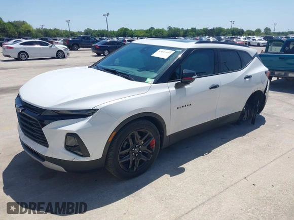 2022 Chevrolet Blazer LT with VIN 3GNKBDRS6NS147946, listed as a IAAI auction lot 42022497 with 50,608 mi miles and . Bid and sale history available at DreamBid. Image 2.