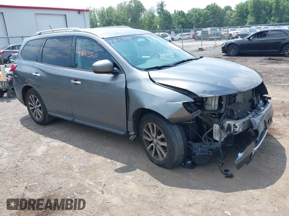 2016 Nissan Pathfinder S with VIN 5N1AR2MMXGC621351, listed as a IAAI auction lot 42612560 with 226,622 mi miles and . Bid and sale history available at DreamBid. Image 1.