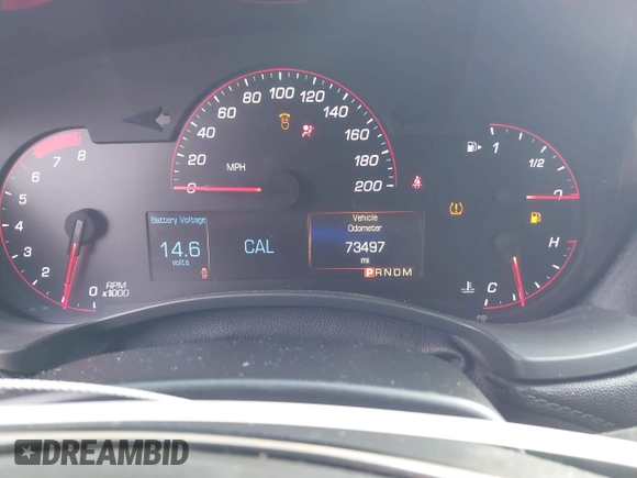 2016 Cadillac ATS-V with VIN 1G6AN5SY5G0110349, listed as a IAAI auction lot 41516564 with 73,497 mi miles. Bid and sale history available at carsss.com. Image 7.