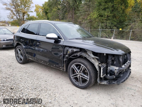 2020 Audi SQ5 Premium Plus with VIN WA1B4AFY6L2069701, listed as a Copart auction lot 71760623 with 56,037 mi miles and . Bid and sale history available at DreamBid. Image 4.