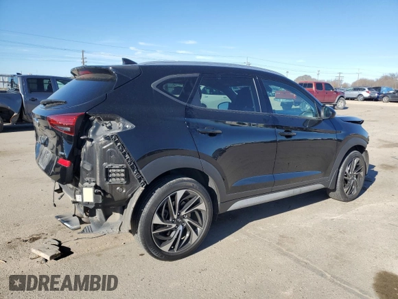 2019 Hyundai Tucson Ultimate with VIN KM8J3CAL6KU047045, listed as a Copart auction lot 50370685 with 53,142 mi miles and Salvage Title. Bid and sale history available at carsss.com. Image 3.