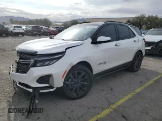 2022 Chevrolet Equinox RS z VIN 3GNAXMEV0NS186609, wystawiony jako Copart lot #51500375 z przebiegiem 26 042 mil mil oraz Szkoda całkowita • Salvage title. Historia ofert i sprzedaży dostępna na DreamBid. Obrazek 1.