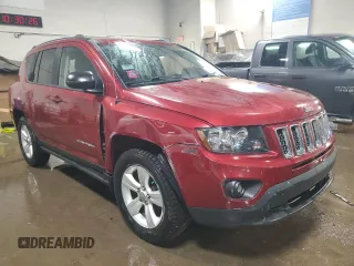 2016 Jeep Compass Sport with VIN 1C4NJDBBXGD549443, listed as a Copart auction lot 52427145 with 90,904 mi miles and Salvage Title. Bid and sale history available at carsss.com. Image 4.