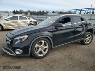 2018 Mercedes-Benz GLA with VIN WDCTG4GB4JJ438596, listed as a Copart auction lot 46105885 with 0 mi miles and Salvage Title. Bid and sale history available at carsss.com. Image 1.
