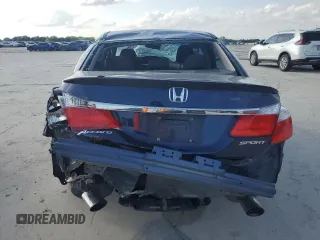 2013 Honda Accord Sport with VIN 1HGCR2F5XDA216408, listed as a Copart auction lot 54956235 with 151,112 mi miles and Salvage Title. Bid and sale history available at DreamBid. Image 6.