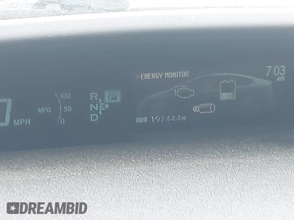 2013 Toyota Prius One with VIN JTDKN3DUXD5566488, listed as a IAAI auction lot 41989353 with 197,444 mi miles and . Bid and sale history available at DreamBid. Image 7.