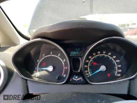 2017 Ford Fiesta SE with VIN 3FADP4EJ5HM101913, listed as a Copart auction lot 50064185 with 105,843 mi miles and Salvage Title. Bid and sale history available at carsss.com. Image 9.