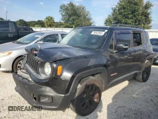 2017 Jeep Renegade Latitude with VIN ZACCJABB7HPG59973, listed as a Copart auction lot 76463964 with 164,130 mi miles and Salvage Title. Bid and sale history available at carsss.com. Image 1.