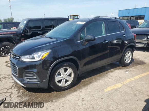 2020 Chevrolet Trax LT with VIN KL7CJLSB0LB092503, listed as a Copart auction lot 62101855 with 43,948 mi miles and Salvage title. Bid and sale history available at DreamBid. Image 1.