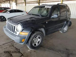 2005 Jeep Liberty Sport with VIN 1J4GK48K45W664323, listed as a Copart auction lot 53851855 with 323,695 mi miles and Salvage Title. Bid and sale history available at DreamBid. Image 1.