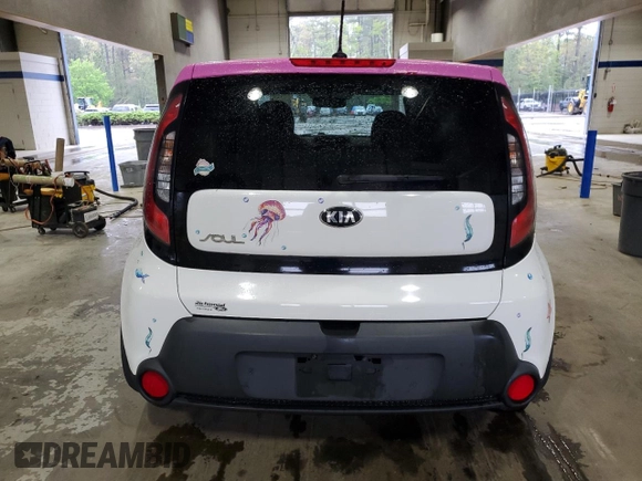 2016 Kia Soul with VIN KNDJN2A27G7243825, listed as a Copart auction lot 52313885 with 165,405 mi miles and Clean Title. Bid and sale history available at carsss.com. Image 6.