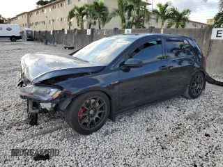 2017 Volkswagen Golf GTI Autobahn with VIN 3VW547AU7HM076275, listed as a Copart auction lot 66288124 with 94,669 mi miles and Salvage Title. Bid and sale history available at carsss.com. Image 1.