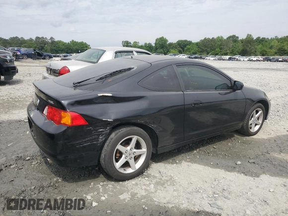 2002 Acura RSX Type S with VIN JH4DC53022C016749, listed as a Copart auction lot 53957485 with 166,533 mi miles and Salvage title. Bid and sale history available at DreamBid. Image 3.