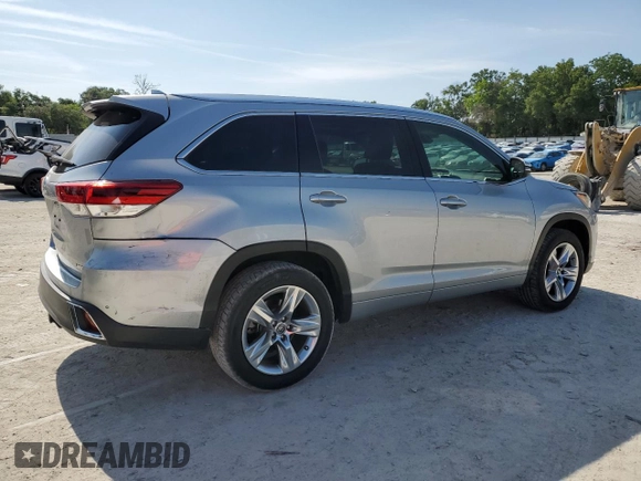2017 Toyota Highlander Limited with VIN 5TDYZRFH6HS197887, listed as a Copart auction lot 57961905 with 114,535 mi miles and Salvage title. Bid and sale history available at DreamBid. Image 3.