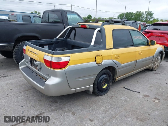 2003 Subaru Baja z VIN 4S4BT61C437102338, wystawiony jako IAAI lot #42341255 z przebiegiem 255 233 mil mil oraz . Historia ofert i sprzedaży dostępna na DreamBid. Obrazek 4.