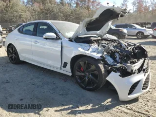 2023 Genesis G70 3.3T with VIN KMTG54TE2PU124578, listed as a Copart auction lot 79160664 with 46,500 mi miles and Salvage Title. Bid and sale history available at DreamBid. Image 4.