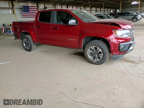 2022 Chevrolet Colorado 4WD Z71 with VIN 1GCGTDEN6N1106925, listed as a Copart auction lot 55877825 with 57,354 mi miles and Salvage title. Bid and sale history available at DreamBid. Image 13.