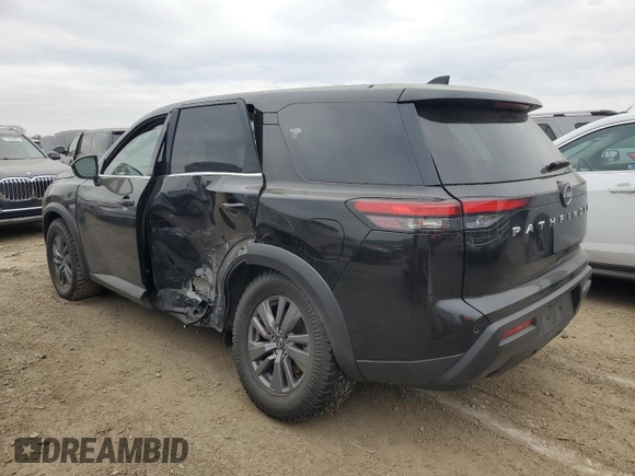 2022 Nissan Pathfinder S with VIN 5N1DR3AC3NC224298, listed as a Copart auction lot 82920974 with 37,515 mi miles and Salvage title. Bid and sale history available at DreamBid. Image 2.