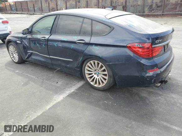 2011 BMW 5 Series GT 535i with VIN WBASN2C53BC201628, listed as a Copart auction lot 72281814 with 125,210 mi miles and Salvage Title. Bid and sale history available at carsss.com. Image 2.