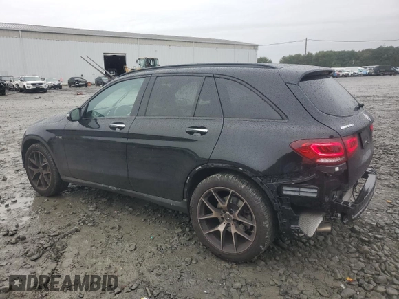 2021 Mercedes-Benz GLC with VIN W1N0G6EB6MF990348, listed as a Copart auction lot 73363074 with 32,084 mi miles and Salvage Title. Bid and sale history available at carsss.com. Image 2.