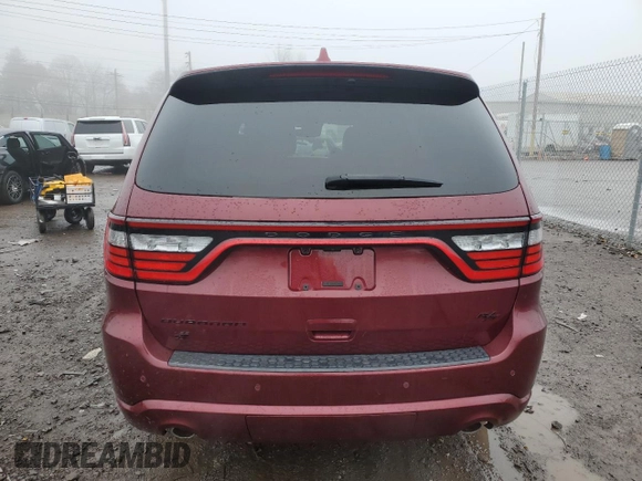 2022 Dodge Durango R/T Plus with VIN 1C4SDJCT9NC222762, listed as a Copart auction lot 84325804 with 51,474 mi miles and Non repairable. Bid and sale history available at DreamBid. Image 6.