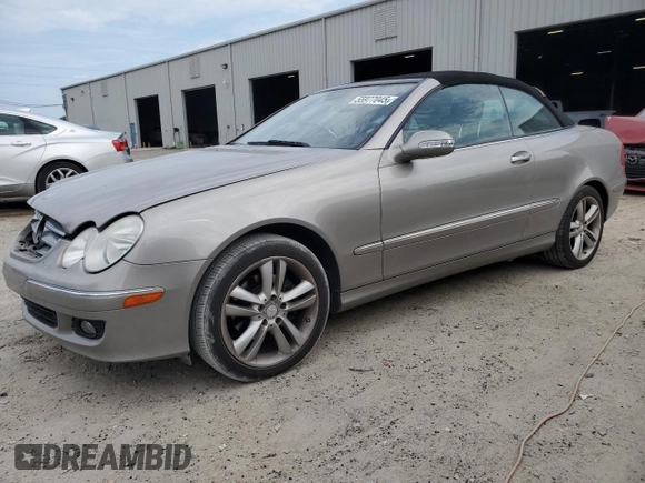 2009 Mercedes-Benz CLK 350 with VIN WDBTK56F79T102356, listed as a Copart auction lot 55977045 with 74,571 mi miles and Salvage Title. Bid and sale history available at DreamBid. Image 1.
