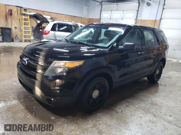 2014 Ford Utility Police Interceptor with VIN 1FM5K8AR2EGB74531, listed as a Copart auction lot 83323664 with 124,983 mi miles and Clean Title. Bid and sale history available at carsss.com. Image 1.