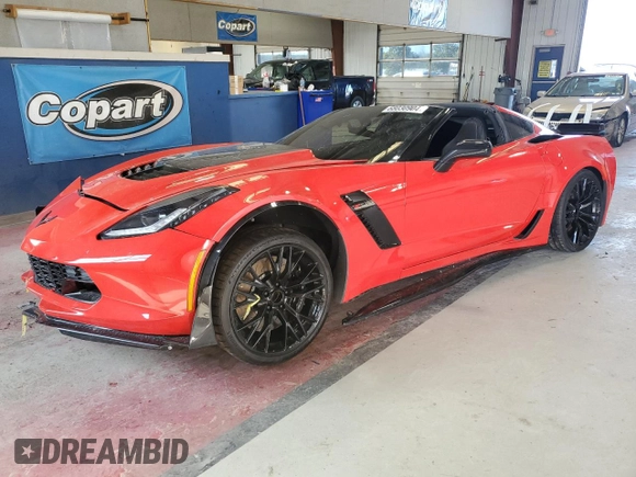 2016 Chevrolet Corvette Z06 1LZ with VIN 1G1YP2D67G5611240, listed as a Copart auction lot 68030904 with 0 mi miles and Salvage Title. Bid and sale history available at carsss.com. Image 1.