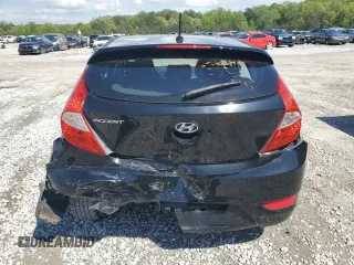 2013 Hyundai Accent SE with VIN KMHCU5AE0DU138155, listed as a Copart auction lot 52643995 with 201,082 mi miles and Salvage Title. Bid and sale history available at carsss.com. Image 6.