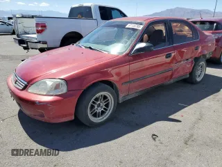 1999 Honda Civic LX z VIN 1HGEJ6678XL038371, wystawiony jako Copart lot #57166285 z przebiegiem 226 850 mil mil oraz Szkoda całkowita • Salvage title. Historia ofert i sprzedaży dostępna na DreamBid. Obrazek 1.