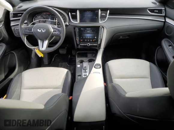 2024 Infiniti QX55 Luxe with VIN 3PCAJ5JR5RF110911, listed as a Copart auction lot 48920455 with 6,495 mi miles and Salvage Title. Bid and sale history available at DreamBid. Image 8.