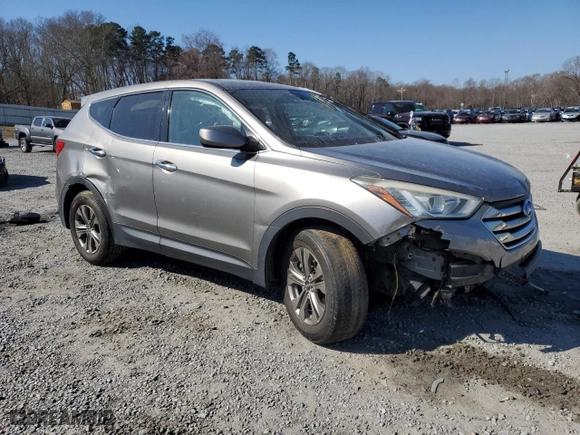 2015 Hyundai Santa Fe Sport with VIN 5XYZT3LB3FG297314, listed as a Copart auction lot 46344405 with 172,502 mi miles and Salvage Title. Bid and sale history available at carsss.com. Image 4.