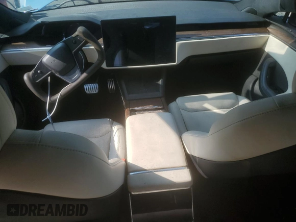 2021 Tesla Model S Long Range with VIN 5YJSA1E58MF440345, listed as a Copart auction lot 60188245 with Not provided miles and Salvage title. Bid and sale history available at DreamBid. Image 8.
