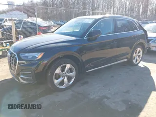 2021 Audi Q5 Premium Plus with VIN WA1BAAFY9M2048397, listed as a IAAI auction lot 41486775 with 39,624 mi miles and . Bid and sale history available at DreamBid. Image 2.