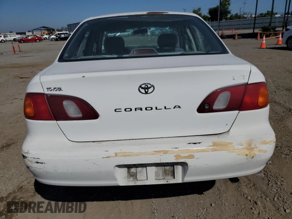 1998 Toyota Corolla VE with VIN 1NXBR18EXWZ081316, listed as a Copart auction lot 58938535 with 222,122 mi miles and Salvage title. Bid and sale history available at DreamBid. Image 6.