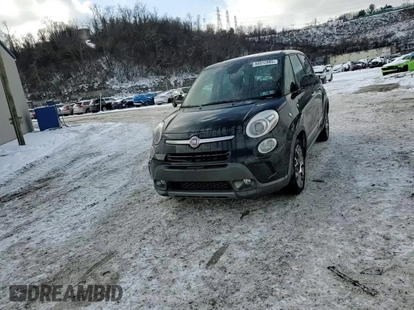 2014 FIAT 500L Trekking with VIN ZFBCFADH2EZ010861, listed as a Copart auction lot 88912885 with 100,823 mi miles and Salvage Title. Bid and sale history available at DreamBid. Image 13.