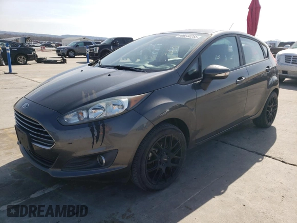 2017 Ford Fiesta SE with VIN 3FADP4EJ0HM168256, listed as a Copart auction lot 45246255 with 97,535 mi miles and Salvage Title. Bid and sale history available at DreamBid. Image 1.