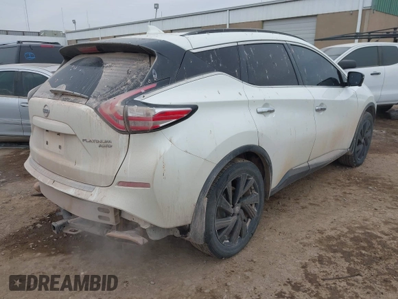 2017 Nissan Murano S with VIN 5N1AZ2MH0HN185795, listed as a IAAI auction lot 41557000 with 182,687 mi miles and . Bid and sale history available at DreamBid. Image 4.